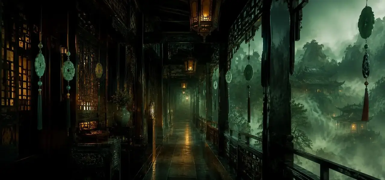 《珠帘不卷》横版剧照，古装题材短剧